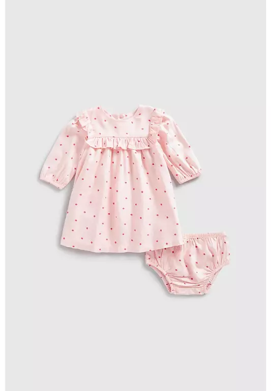 Strawberry Woven Dress and Knickers Set