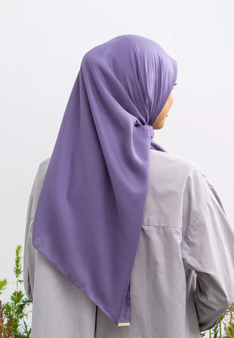Kami Airy Voile Scarf Plain Dusty Plum
