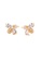 Air Jewellery gold Luxurious Mini Bees Earring In Rose Gold 6D14EAC73BA6A4GS_1