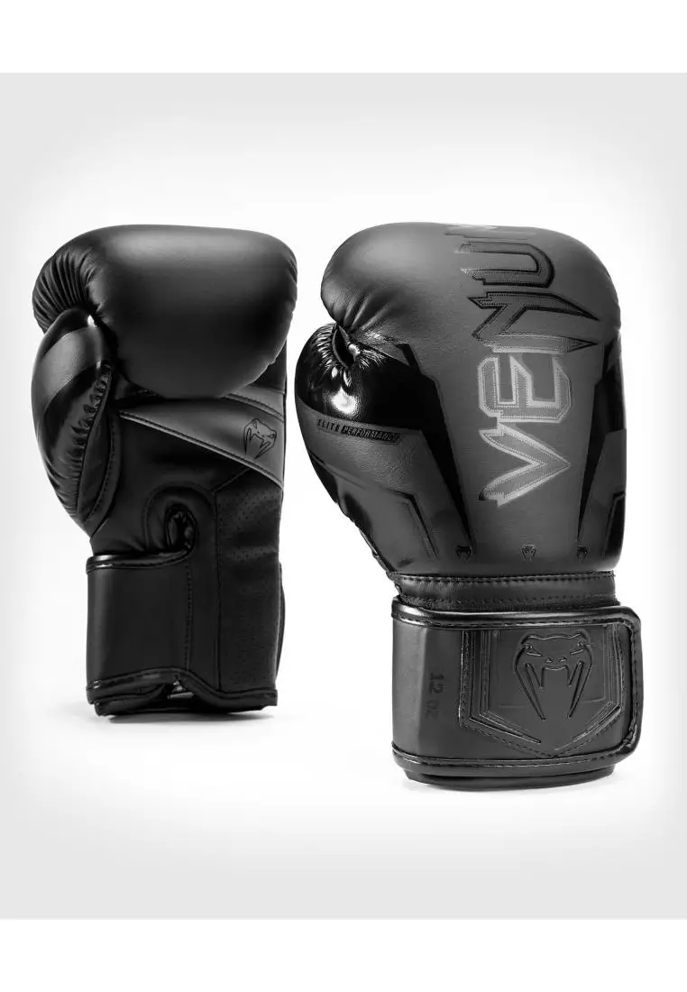 Venum Elite Evo Boxing Gloves - Black/Bronze Training Gloves For MMA & Boxing
