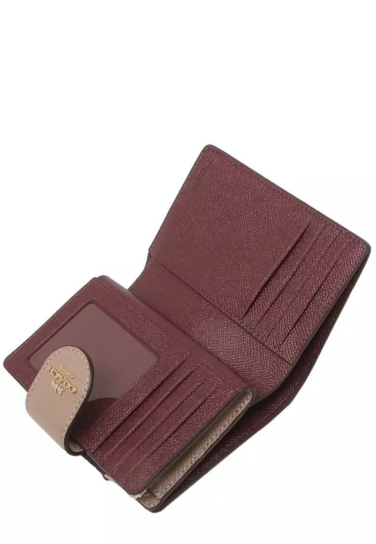 Coach taupe wallet hot sale