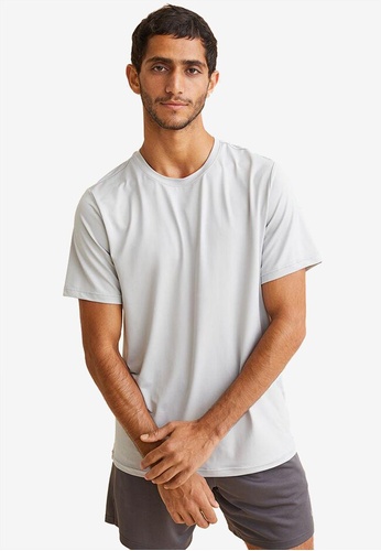 H&M grey Regular Fit Sports Top 6E617AA412823BGS_1