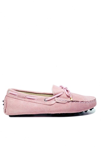 Twenty Eight Shoes pink Ladies Suede Loafers Shoes M99 C6187SH07D50EEGS_1