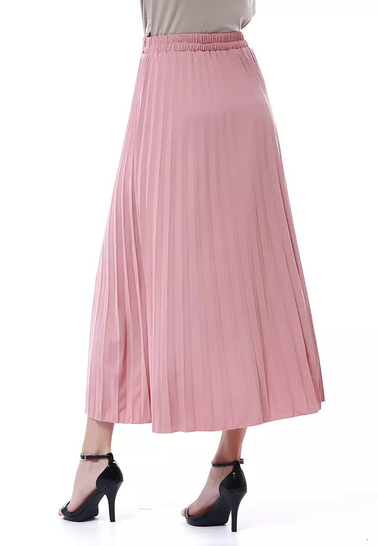 Nashywa Rok Bawahan Muslimah Wanita Regular Fit Premium Quality - Taffypink