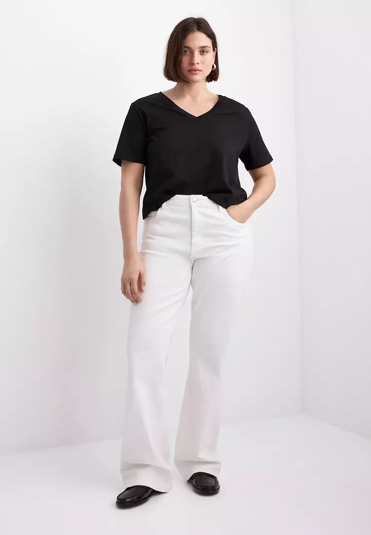 V-Neck Cotton T-Shirt