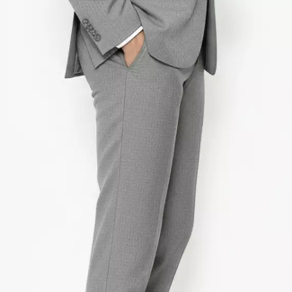 Lawell Celana Pria Formal Abu Muda | OKLAHOMA | Celana Regular Fit | Twill