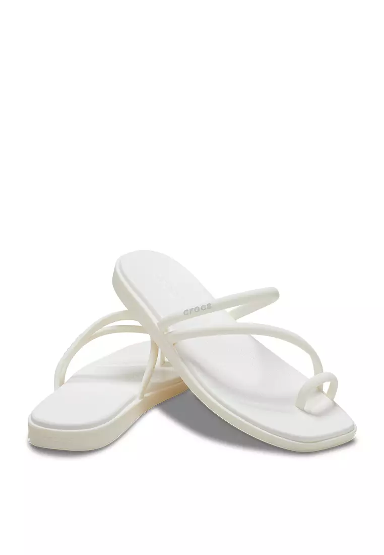 Crocs Women Miami Toe Loop Sandal - Chalk