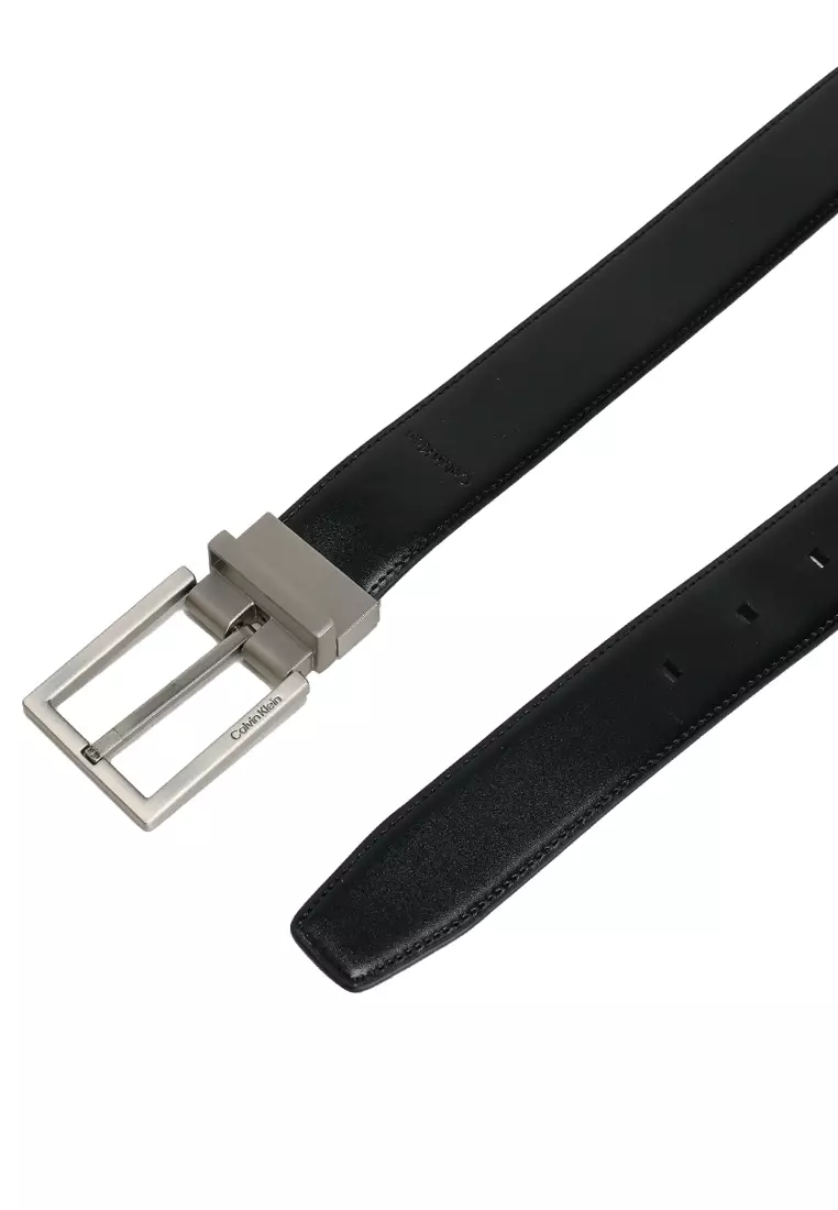 Square Buckle Smooth 32MM Reversible Belt - Calvin Klein Accessories