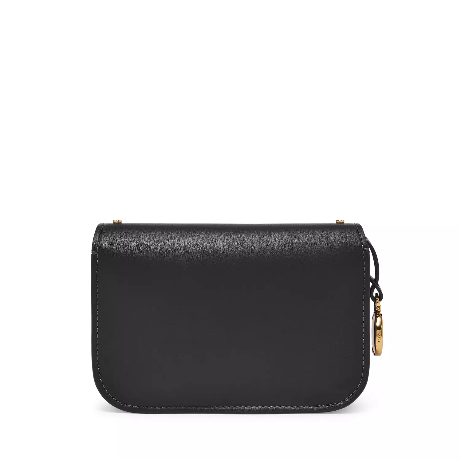 Fossil Lennox Small Flap Crossbody Black Leather Tas Wanita-ZB1977-001
