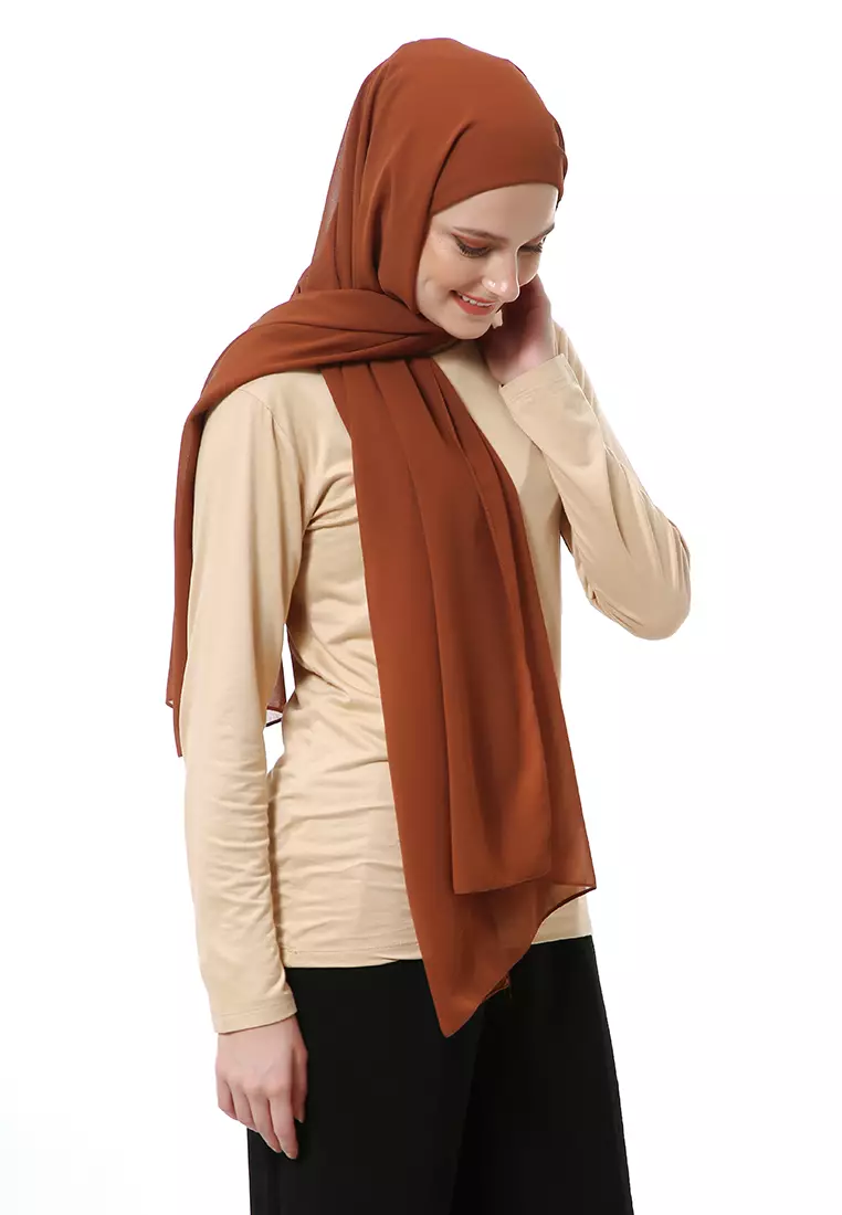 Zhalika Phasmina Motif Polos High Premium Quality - Chocomy