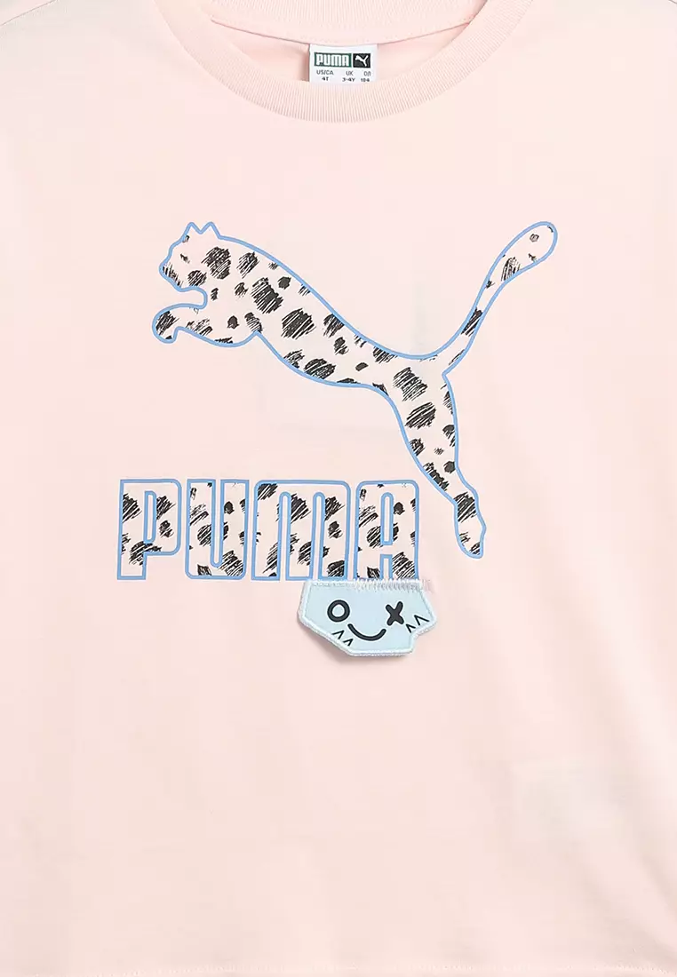 White and pink puma shirt online