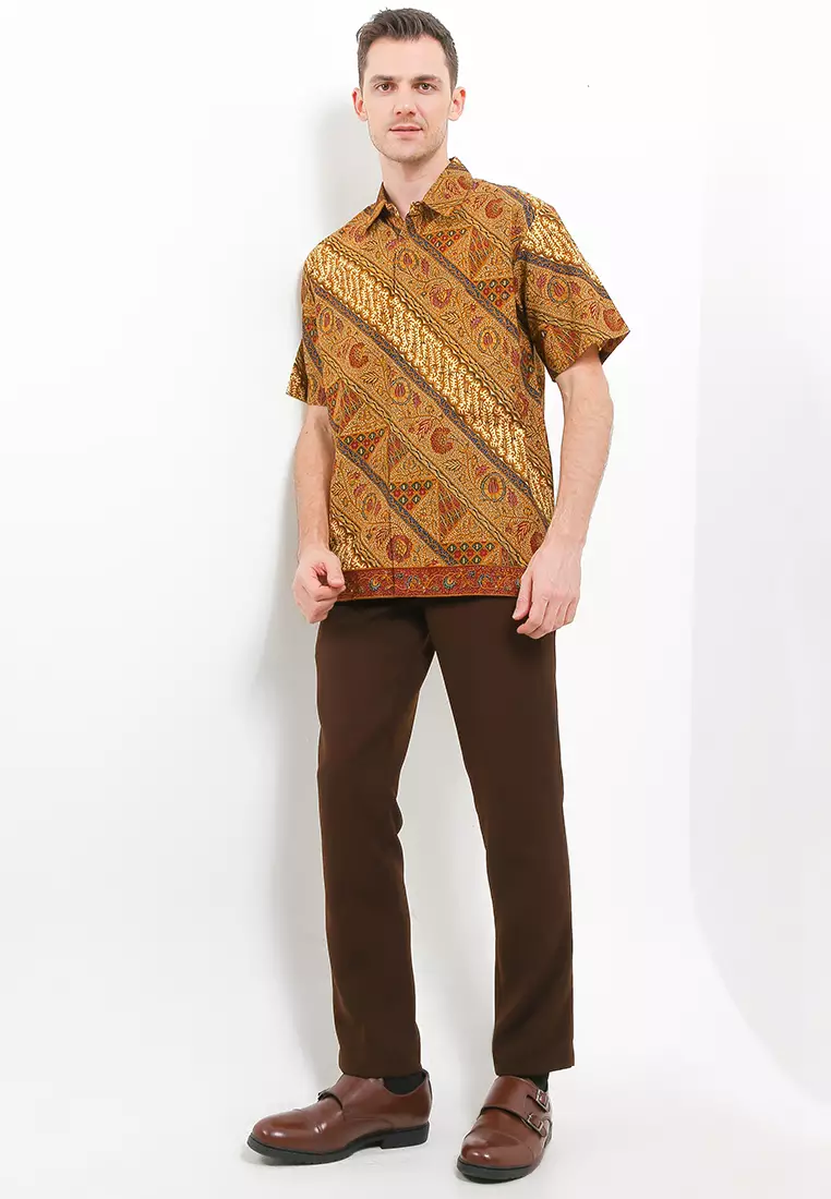 Kemeja Batik Printing Lengan Pendek Motif Pesona 3 Negeri