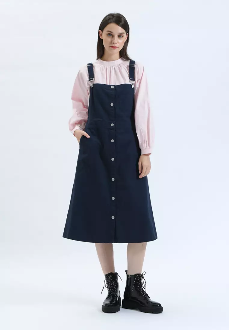 Dungaree maxi dress online online