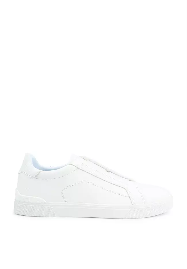zegna round toe slip on sneakers