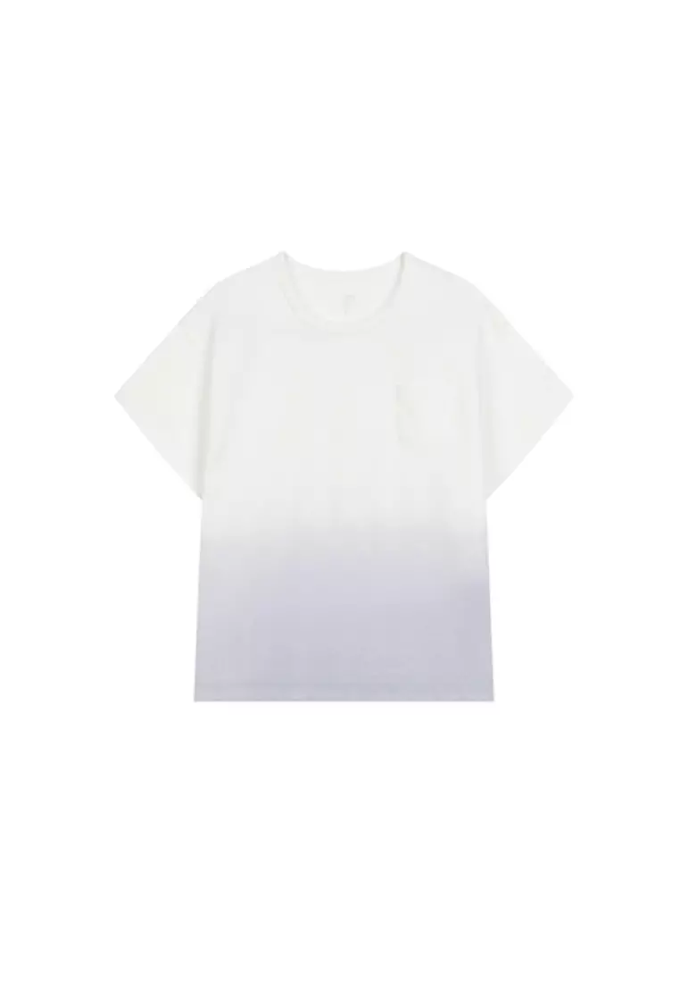 Dip Dye Shirt With Front Pocket