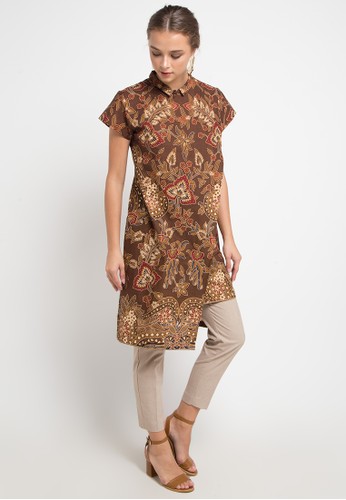 Jual Danar  Hadi  Blouse Batik  Print Motif Lung Kemladean 