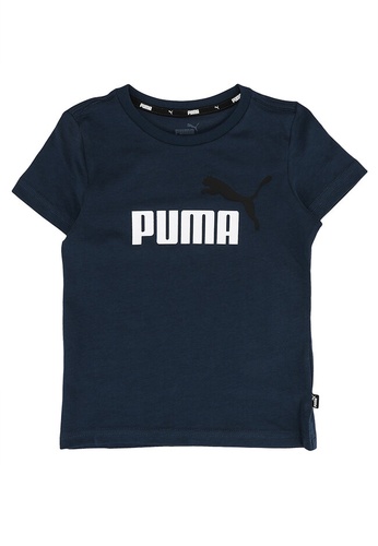 PUMA blue [NEW] PUMA Essentials+ Two-Tone Logo Youth Boy Tee C6D4BKA822DF42GS_1