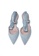 House of Avenues blue Ladies Denim Mule Sandal with Ankle Strap 3957 Light Blue 26FF5SHE231EC9GS_3