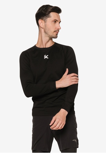 Anta black KT Long Sleeve Tee 647B0AA2D5F626GS_1