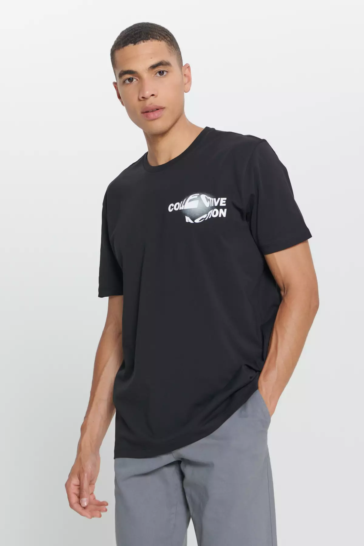 Slogan Print Regular Fit T-Shirt