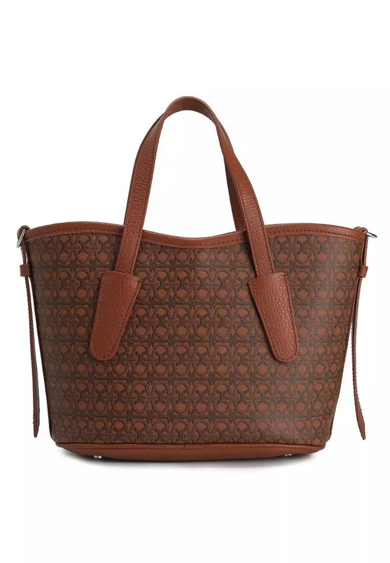 Never Without Bag 品牌印花塗層小型側孭袋