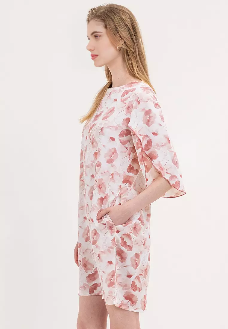 Lilybeth Petal Sleeves Dress
