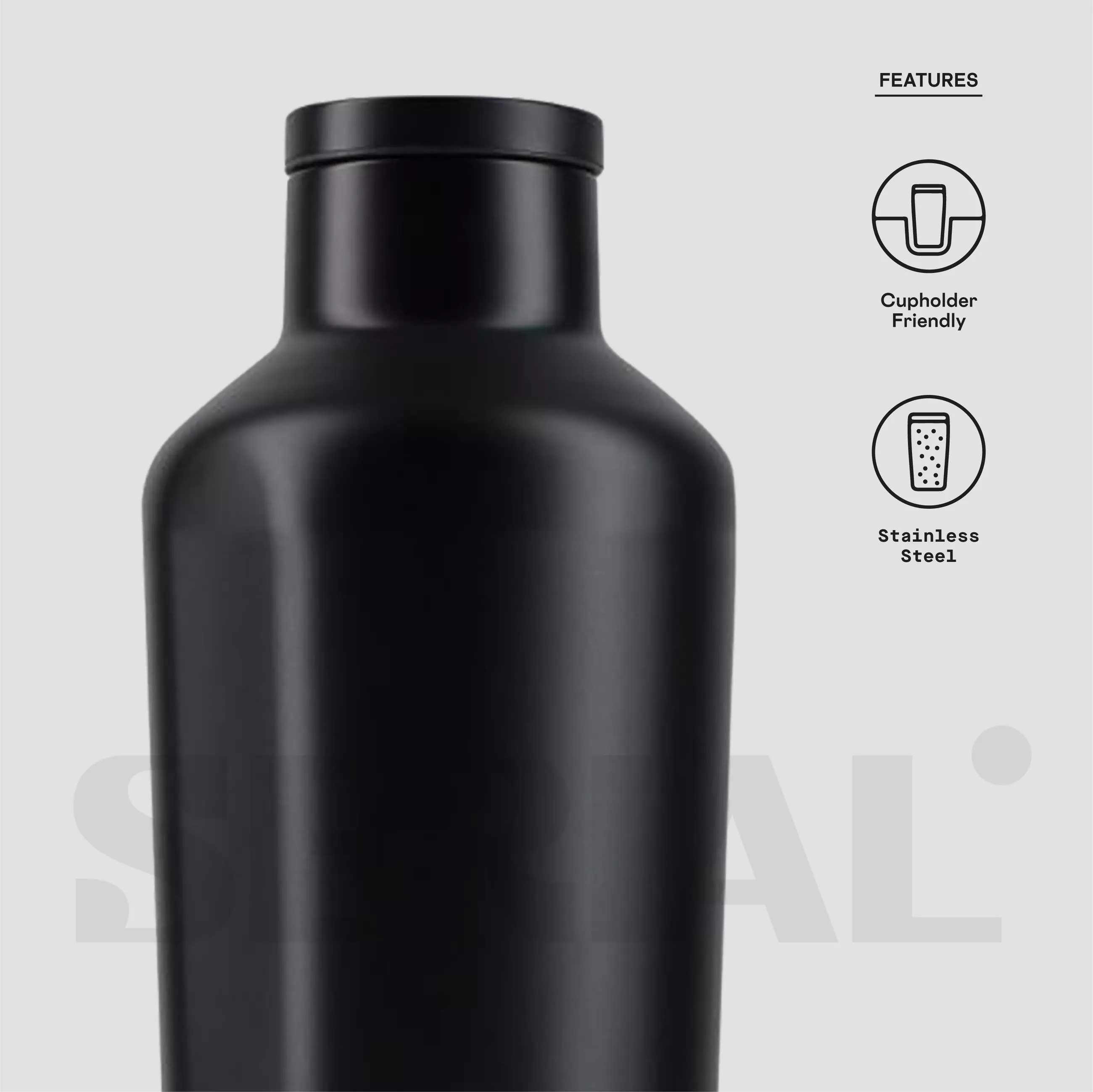 CORKCICLE® Canteen 9oz - Dipped Blackout