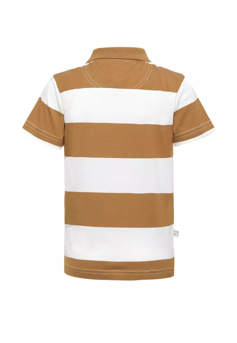 Qna Boy Ulmair Polo Shirt Pendek Anak Coklat Muda