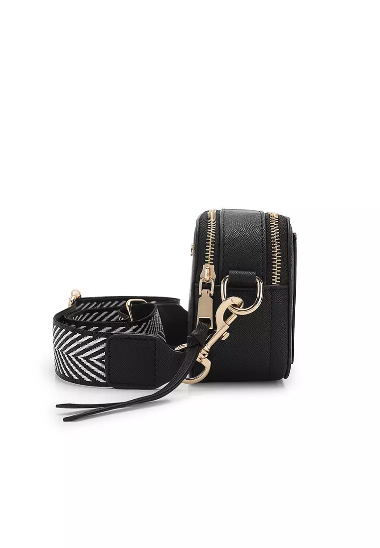 Women's Top Handle Bag / Sling Bag / Crossbody Bag / Shoulder Bag - All Black