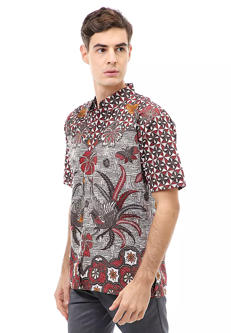 Kendrick Atasan Formal Kemeja Batik Pria Dhani Short Sleeve Material Cotton ORIGINAL
