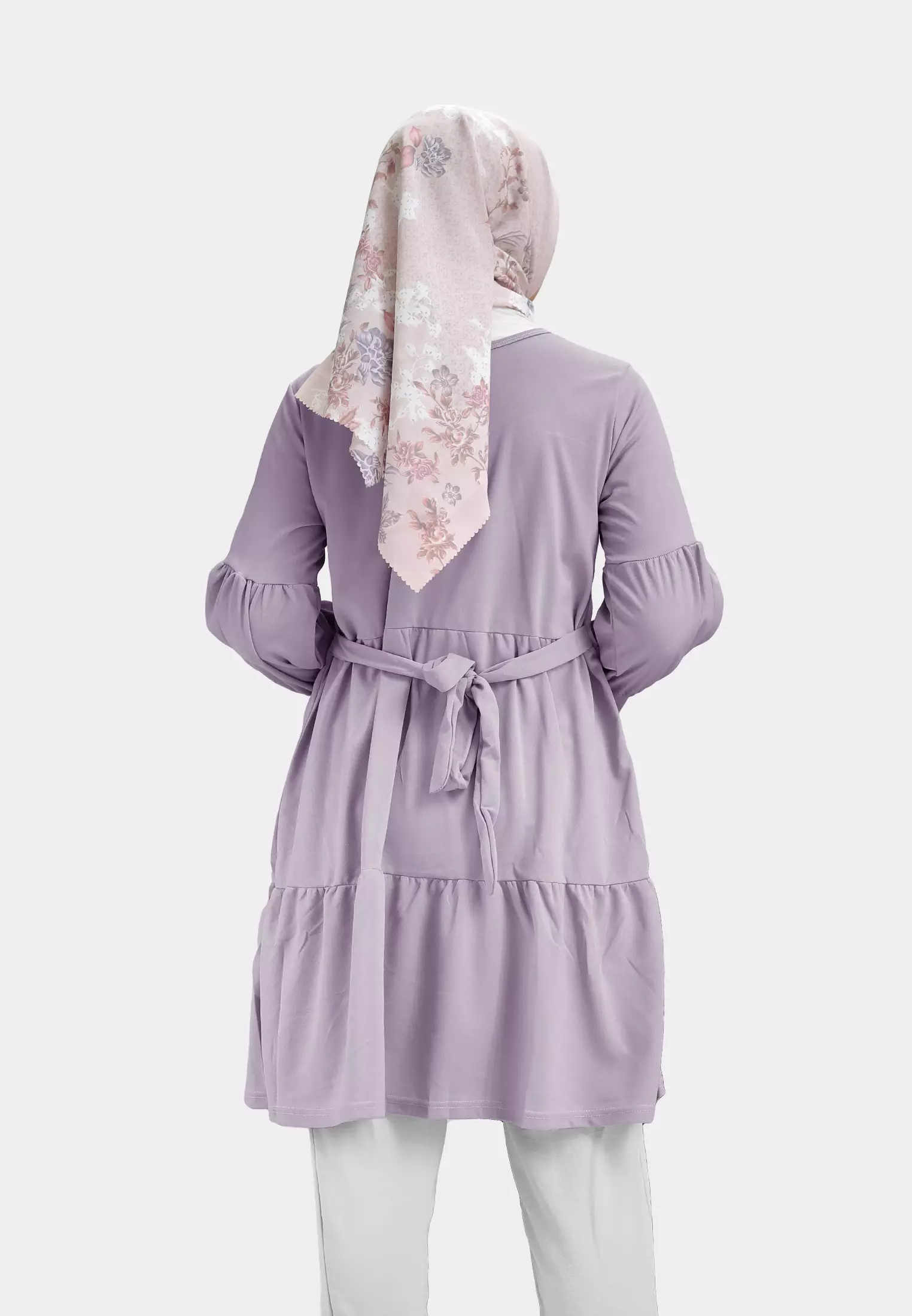 Prisia Tunik | Atasan Wanita | Blouse Tunic | Baju Wanita Lengan Panjang - Orchid Bloom