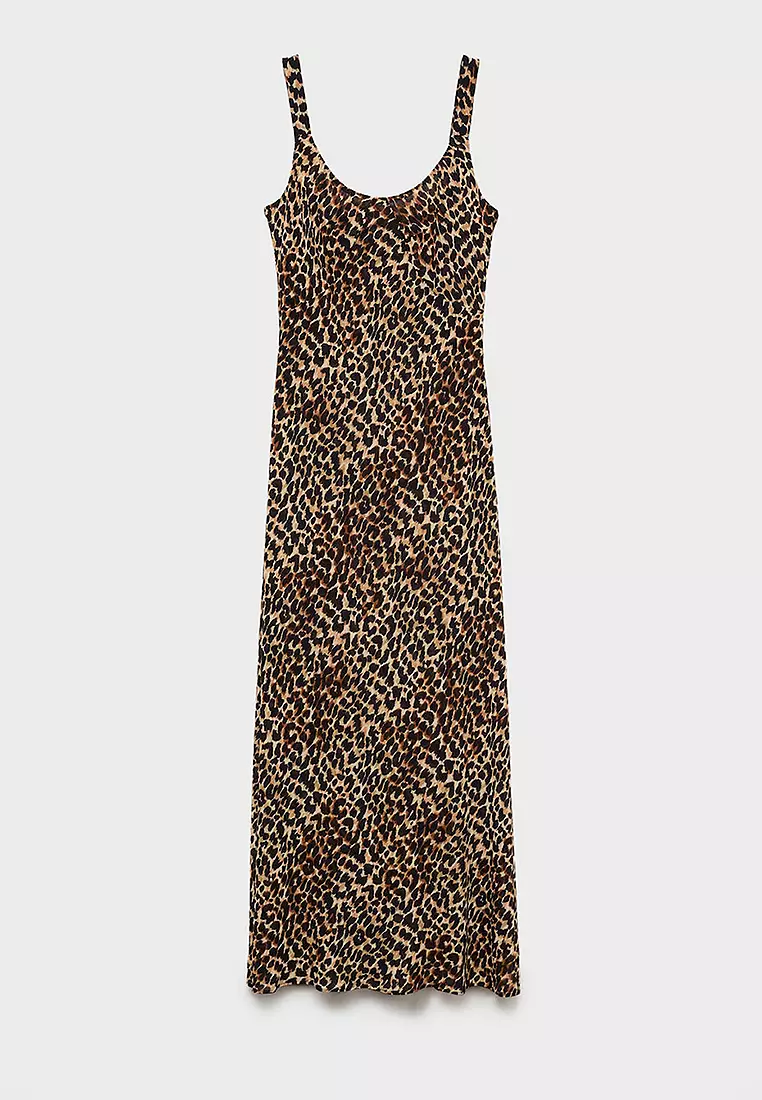 Animal-Print Midi-Dress
