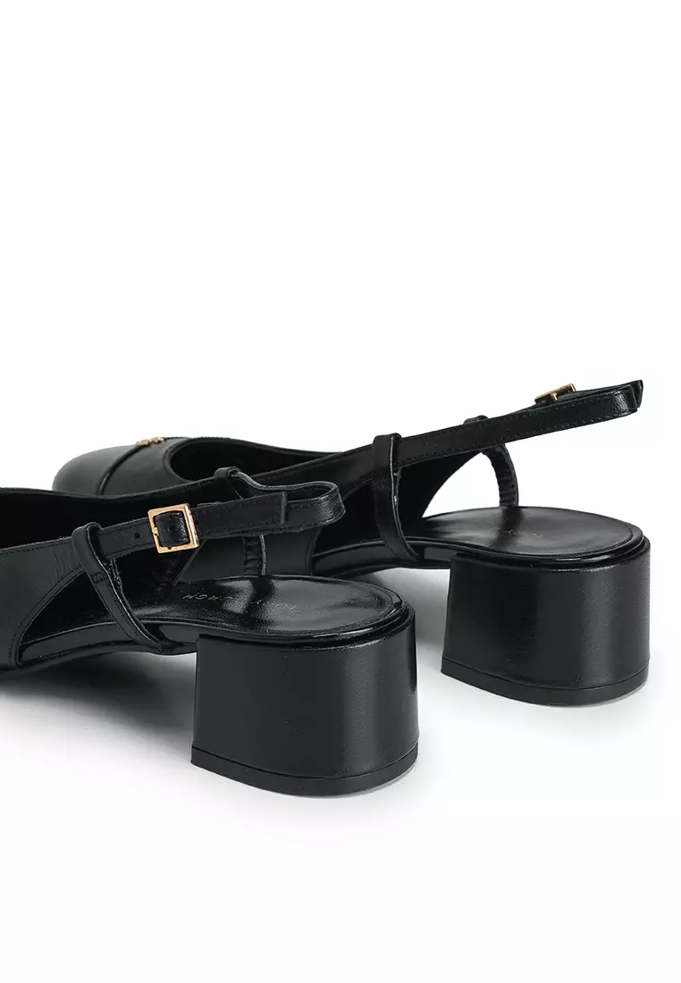 Cap-Toe Slingback Pump Heels (nt)