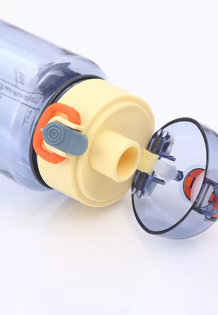 Wakakids Botol Minum Plastik Transparan Classical Smosi 800ml K101 Venrc Orange