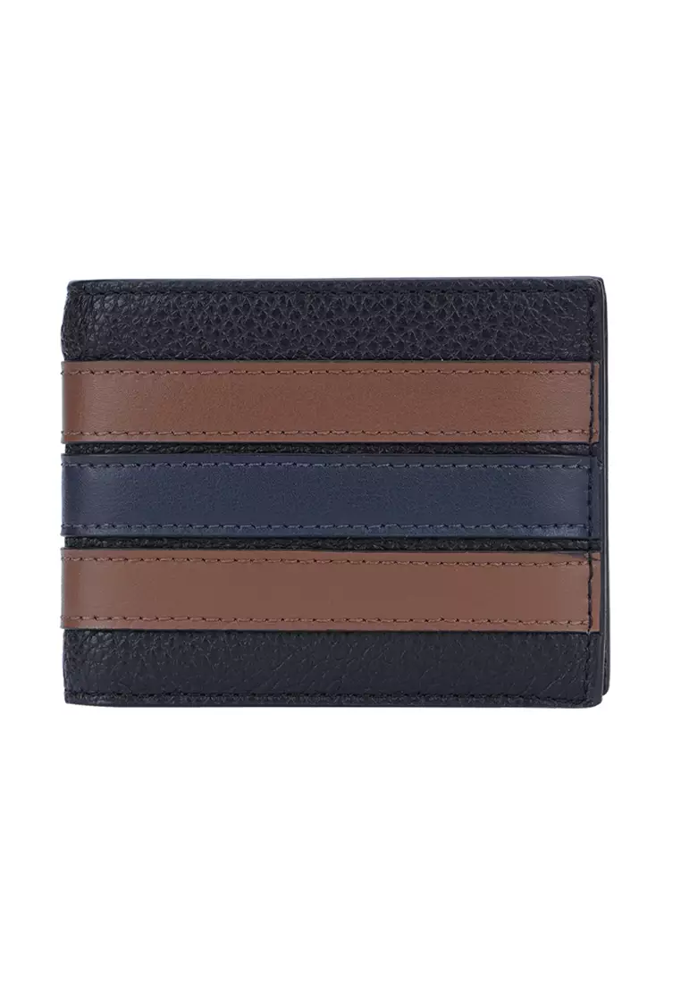 Coach Slim Billfold Wallet with Varsity Stripe - Multi - One Size