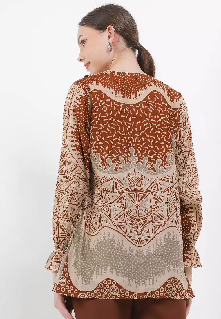 Piramid Blouse Batik Premium Wanita Casual Modern