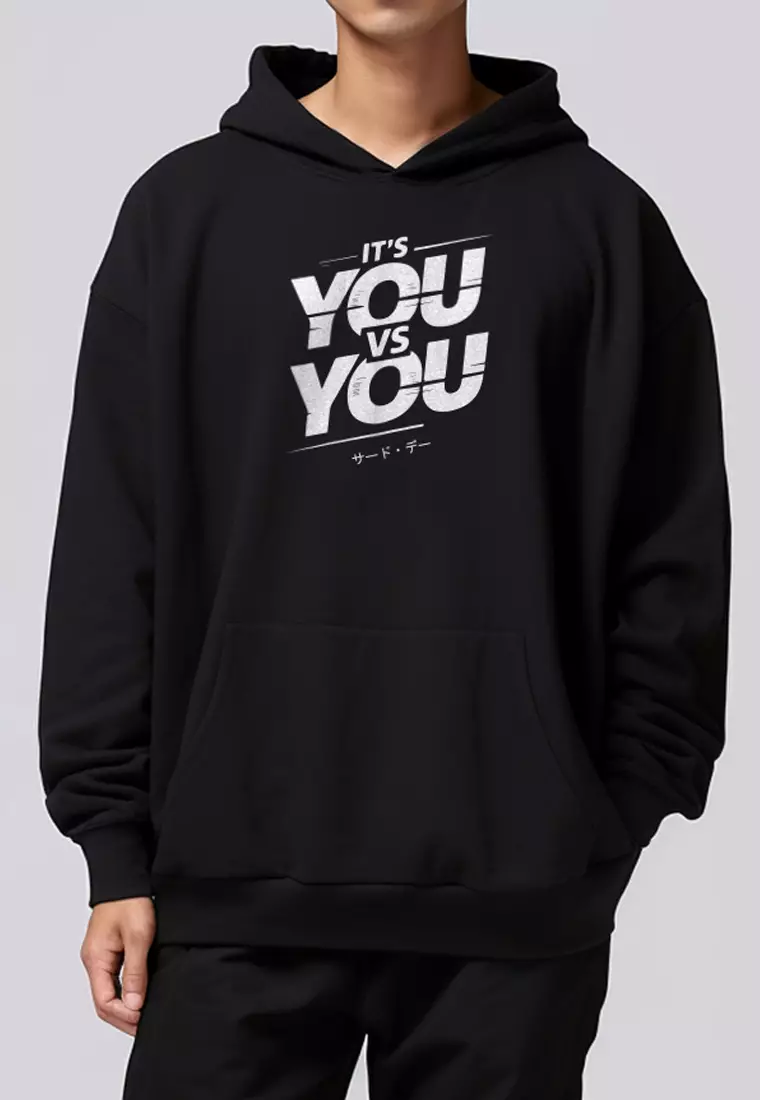 MOB13 Hoodie Oversize ScubaLux "you vs you" hitam