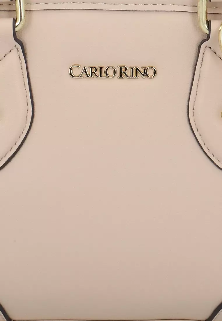 Buy Carlo Rino CR Suri Top Handle Bag - Nude Online | ZALORA Malaysia
