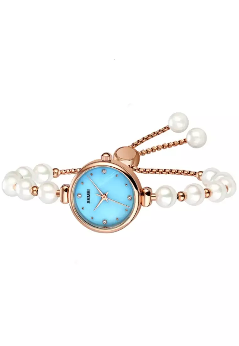 Jam Tangan Analog Wanita Waterproof Strap Tali Material Natural Stone DV56 ORIGINAL