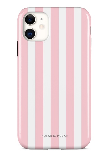 Polar Polar pink Baby Pink Stripe iPhone 11 Dual-Layer Protective Phone Case (Glossy) 536BCAC1EF1725GS_1