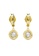 Her Jewellery gold Dangling Kreis Earrings (Yellow Gold) - Made with premium grade crystals from Austria 0A097AC3A9D600GS_4