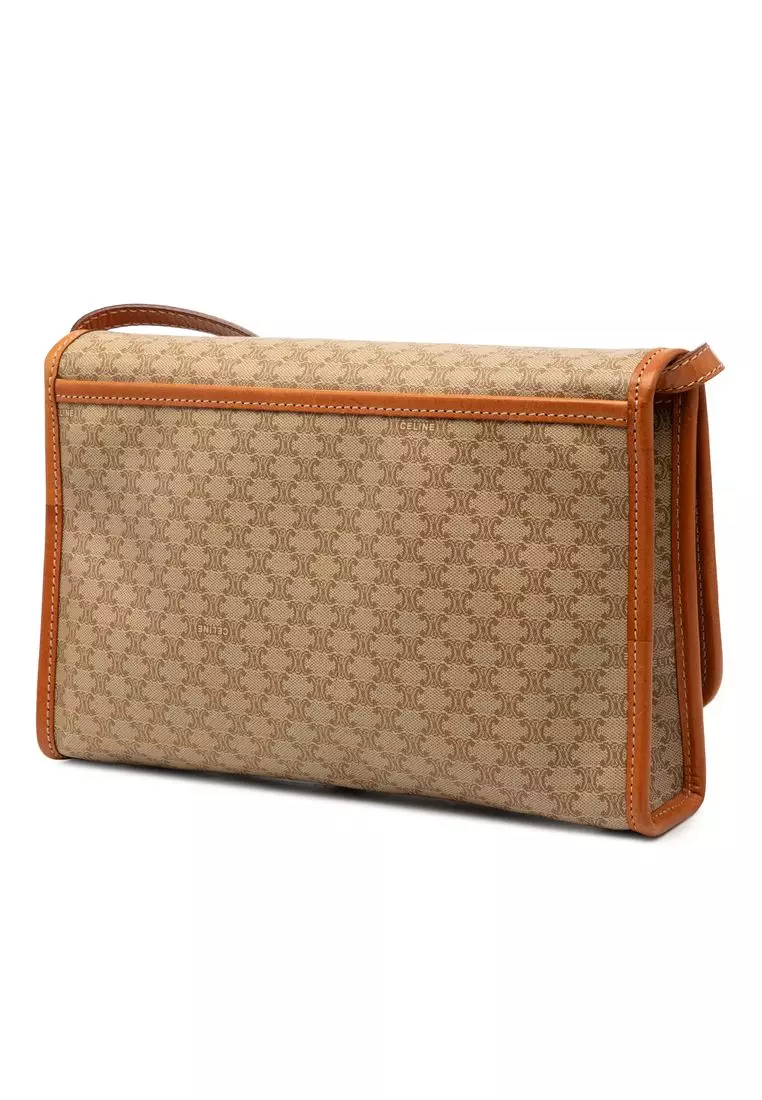 Pre-Loved Celine Macadam Coated Canvas Crossbody