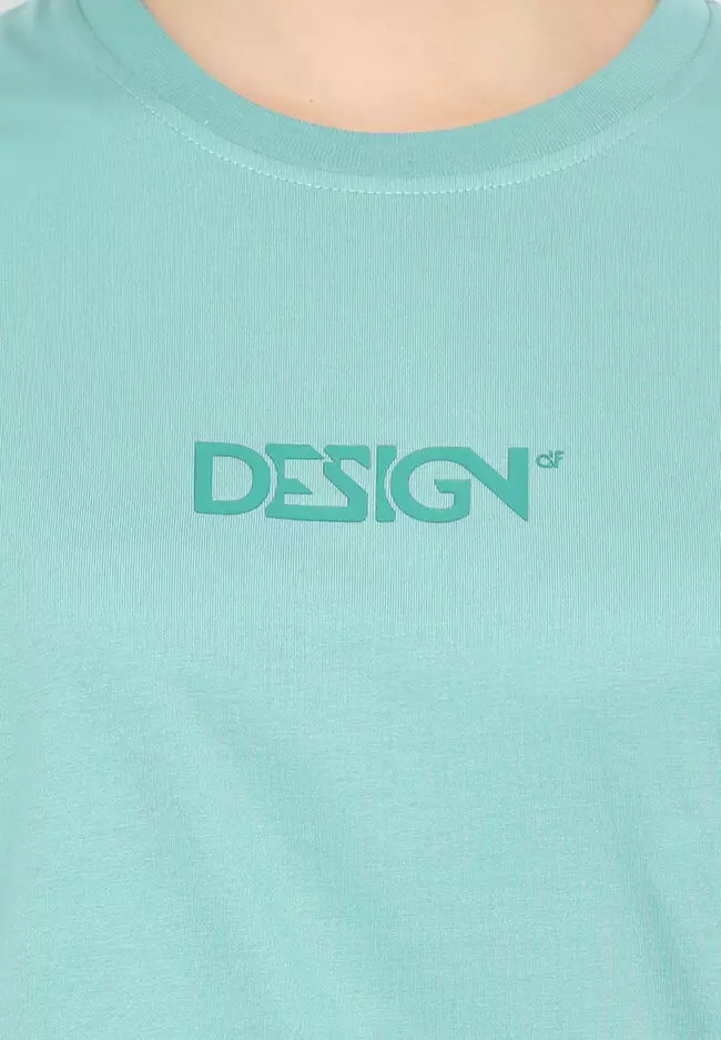 T-Shirt Single Jersey "Design" Flocking