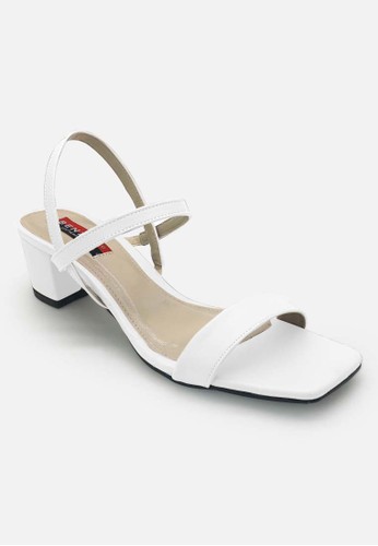 Benitz white Women Ankle Strap Block Heels Casual E38E0SH0C71F23GS_1