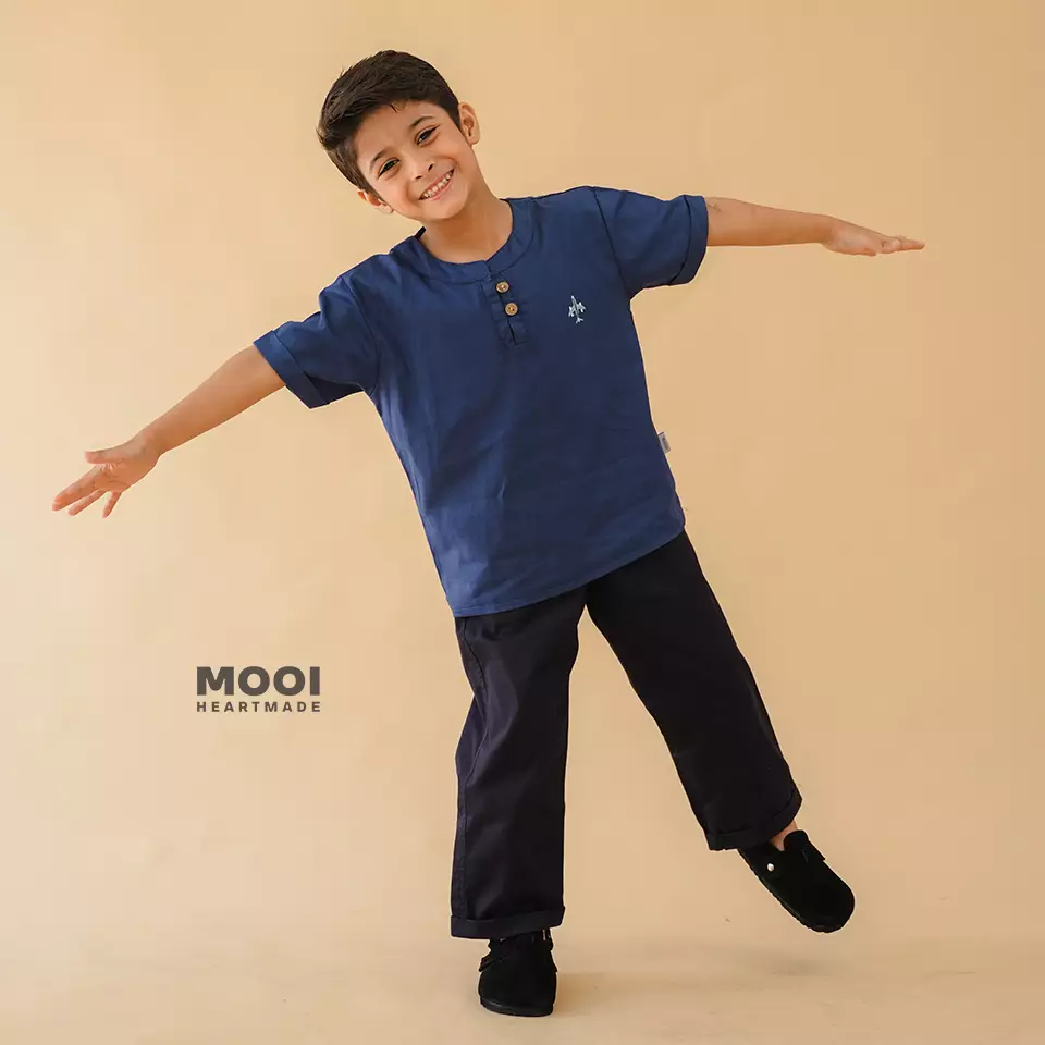 Mooi Celana Panjang Chinos Anak Deo Basic Pants - Navy