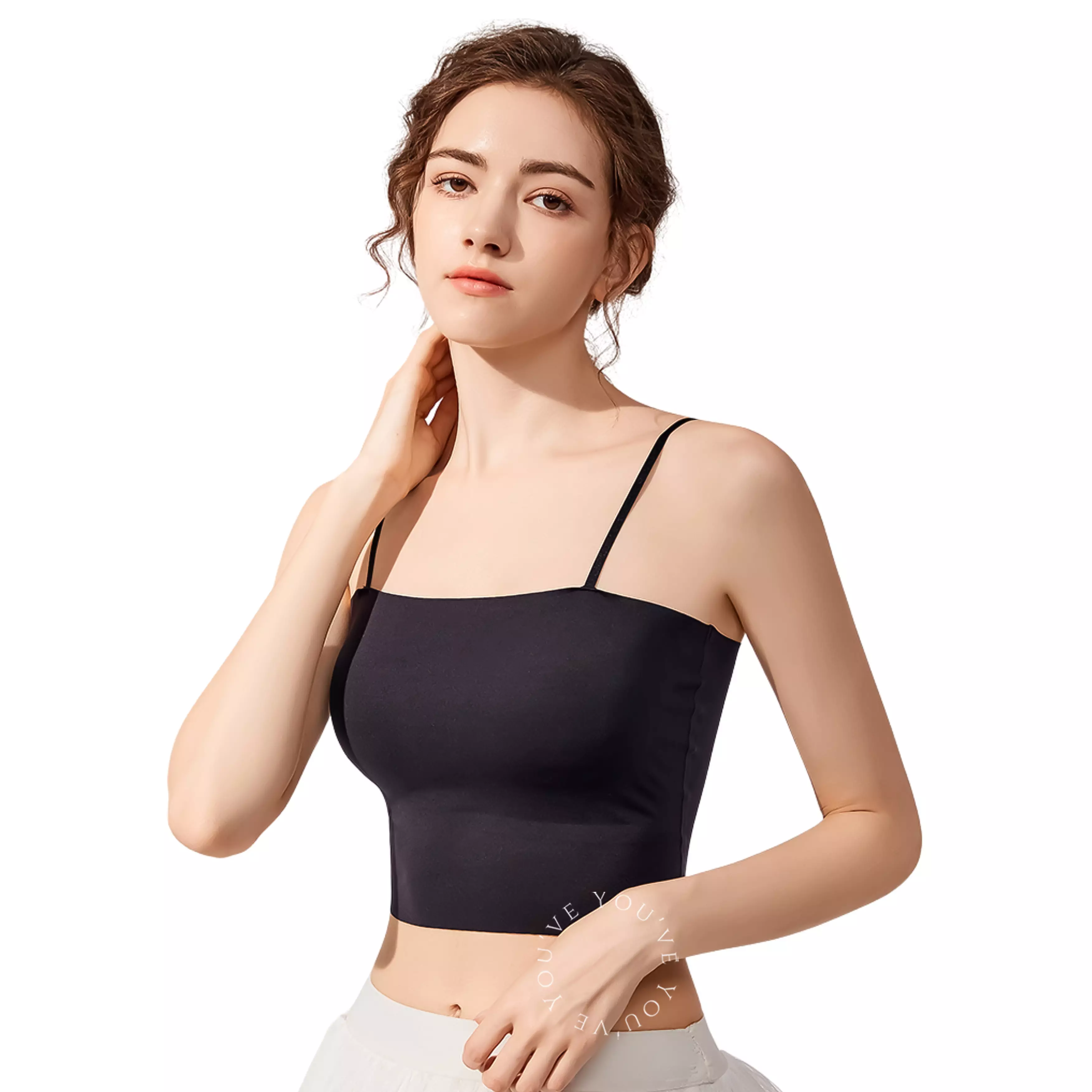 YouHave ( You’ve ) Tanktop Tank Top Seamless Bh Bra Busa Tanpa Kawat Push Up Bralette Crop Top Anti Nyeplak Sport 100187