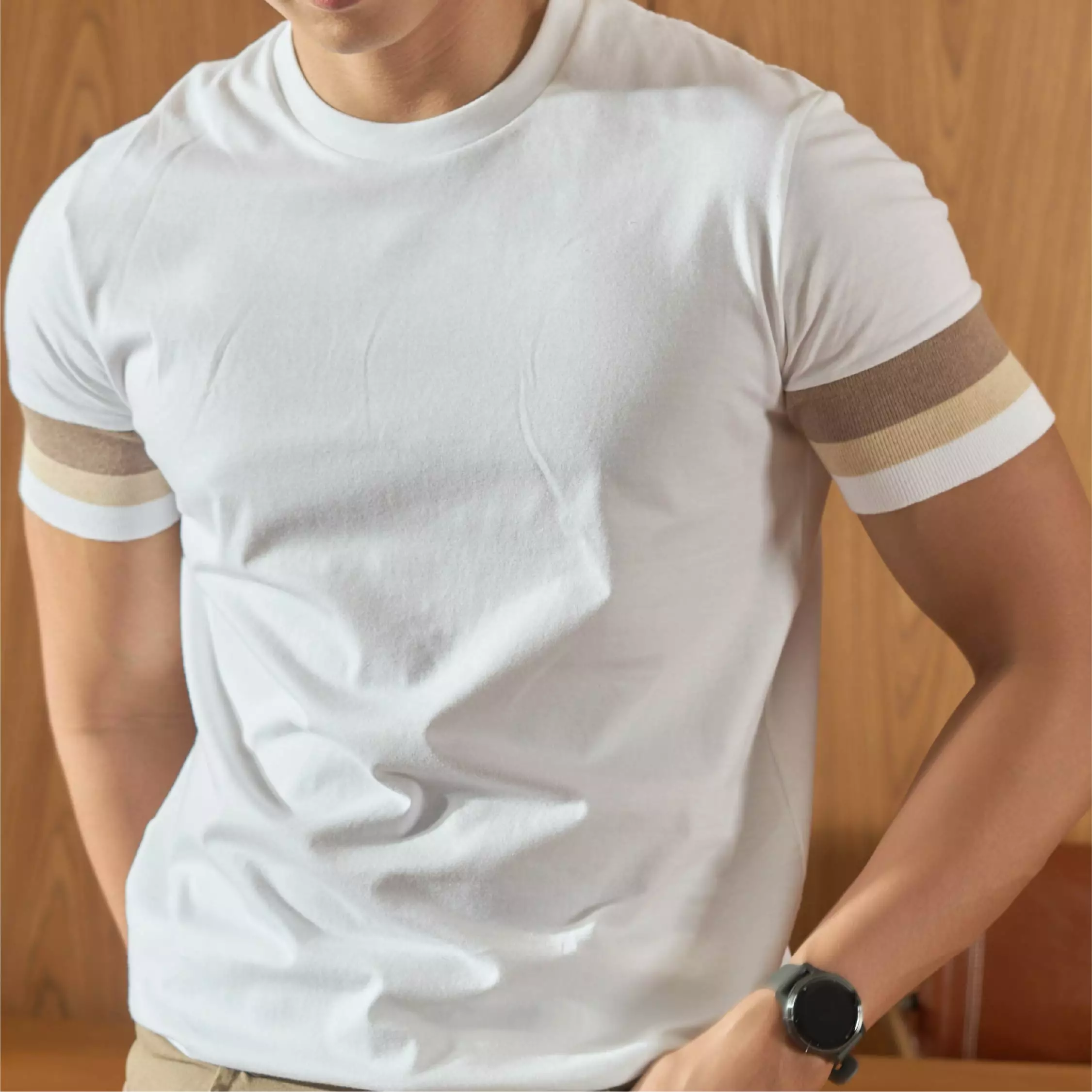 Kale Dios White Soft Brown / Tshirt Pria Premium Cotton  Lengan Pendek