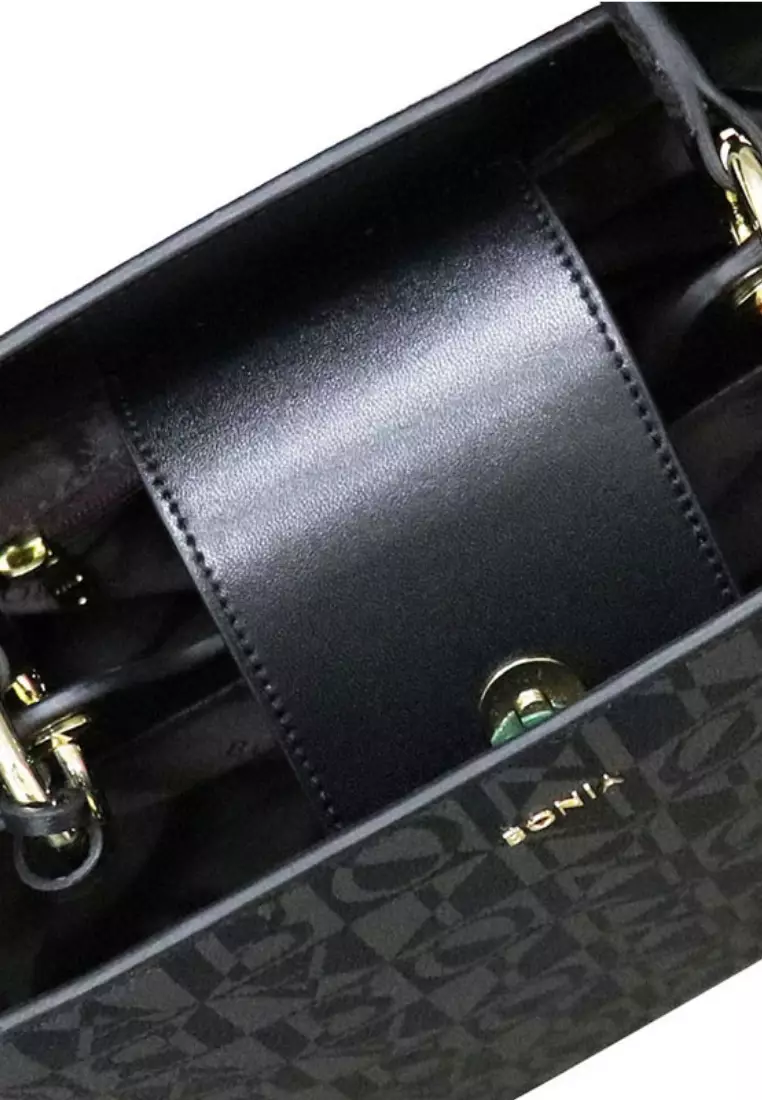 Monogram Long Satchel I Nero