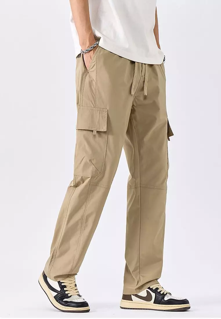 Drawstring Casual Cargo Pants