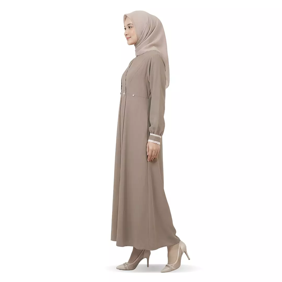 Rabbani - Gamis Lengan Panjang Dresslim Candara - Sand